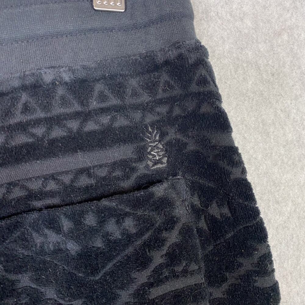 Chubbies Mens L The Crop Circles 7" Velour Shorts Black Elastic Waist Pockets - Picture 5 of 7
